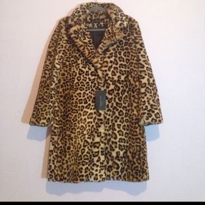Zara Faux Leopard Coat